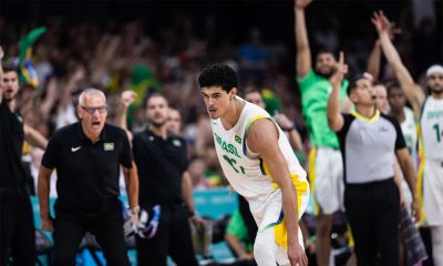 Na imagem, Gui Santos, que é uma das esperanças do Brasil no confronto contra o Japão na última rodada do basquete nos Jogos Olímpicos.