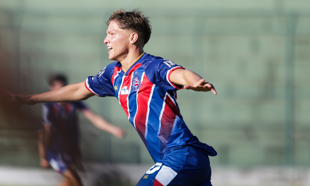 Dell, jogador do Bahia, no Brasileirão sub-17 de futebol masculino