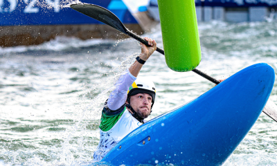 Pepê Gonçalves em ação na canoagem slalom nos Jogos Olímpicos de Paris-2024 (Wander Roberto/COB)