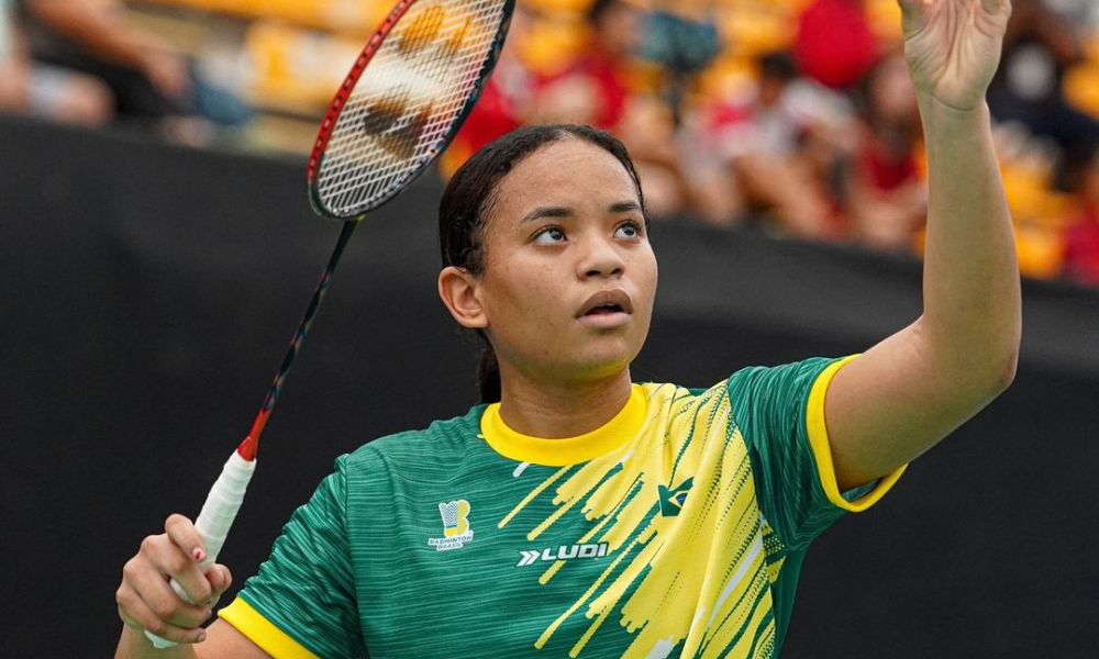 Brasil em ação no Pan Júnior por Equipes de badminton (Foto: Badminton Pan Am)