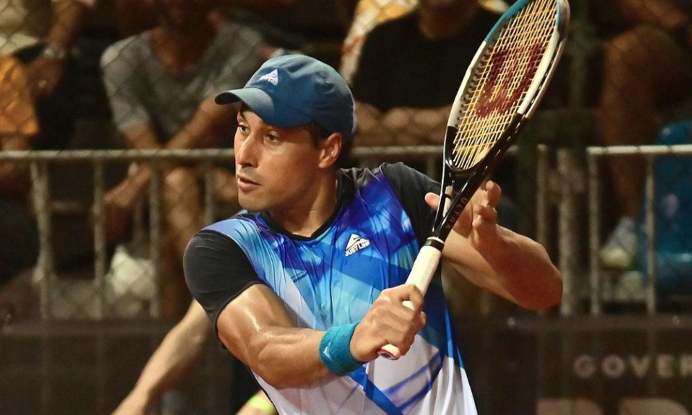 Fernando Romboli em ação em partida de duplas no Challenger de Santo Domingo challenger de sevilla final