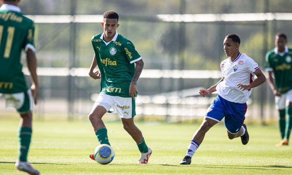 Confronto entre Palmeiras e Fortaleza, válido pelo Brasileiro Sub-17 (Foto: Jhony Inacio/@jhonyfotoesportiva)