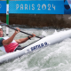 Ana Sátila na disputa da canoagem slalom nos Jogos Olímpicos de Paris-2024 (Foto: Luiza Moraes/COB)