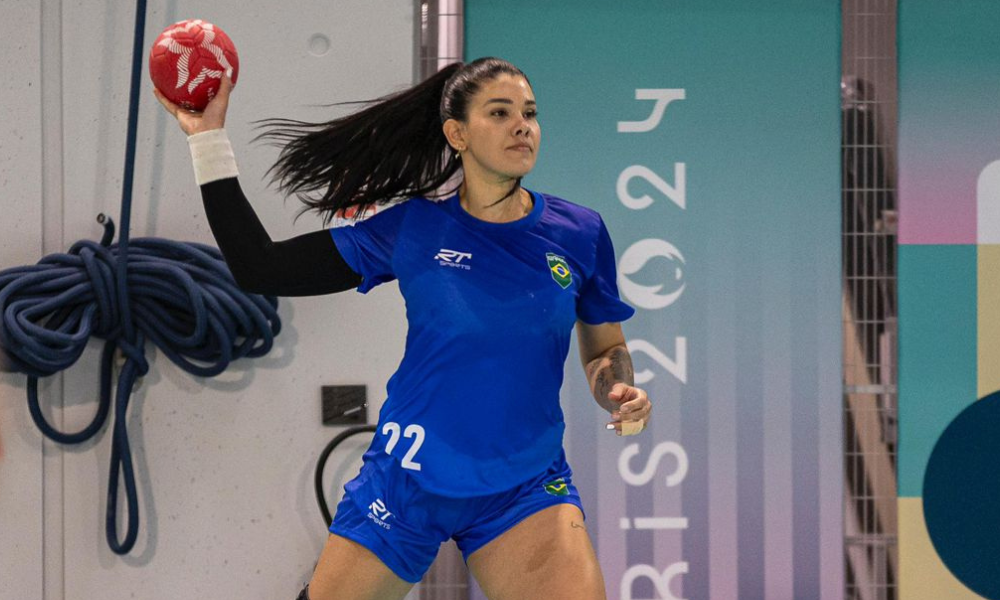 Samara Vieira, nova integrante da seleção brasileira feminina de handebol na Olimpíada de Paris-2024 (Foto: Bruno Ruas/CBHb)