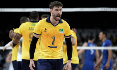 Levantador Bruninho, capitão da seleção brasileira masculina de vôlei nos Jogos Olímpicos de Paris-2024 (Alexandre Loureiro/COB)