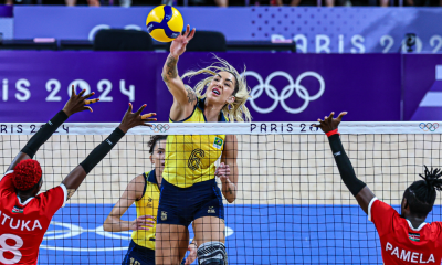 Seleção brasileira feminina de vôlei na estreia dos Jogos Olímpicos de Paris-2024 (Wander Roberto/COB)