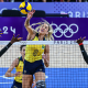 Seleção brasileira feminina de vôlei na estreia dos Jogos Olímpicos de Paris-2024 (Wander Roberto/COB)