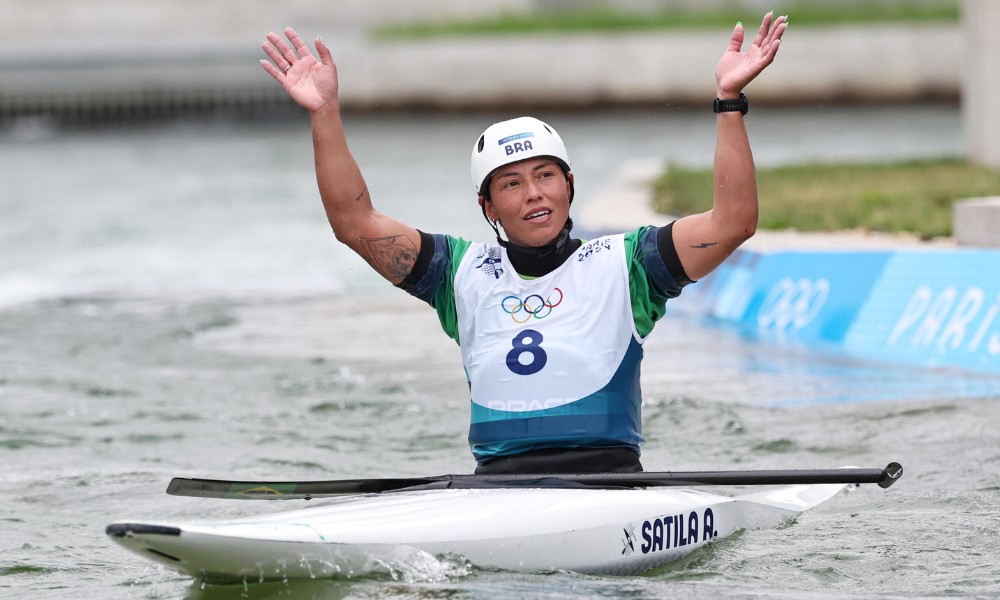 Ana Sátila na decisão da prova da canoa nos Jogos Olímpicos de Paris-2024 (Miriam Jeske/COB)