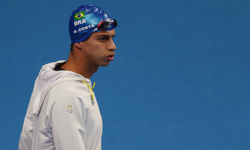 Guilherme Costa, o Cachorrão, principal nadador brasileiro nos Jogos Olímpicos de Paris-2024 (Foto: Luiza Moraes/COB)