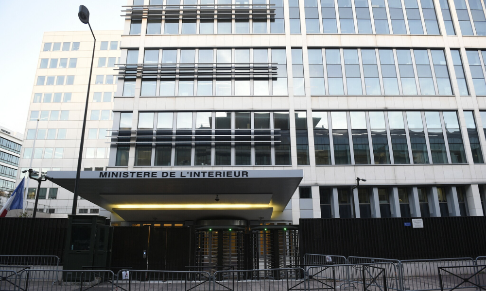 Fachada do Ministério do Interior da França