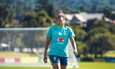 Gabi Portilho em treinos da Seleção Feminina para os Jogos Olímpicos de Paris-2024