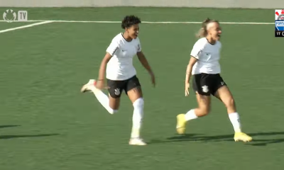 Julia Brito comemora gol em Corinthians x Fortaleza pelas quartas do Brasileirão Feminino sub-20