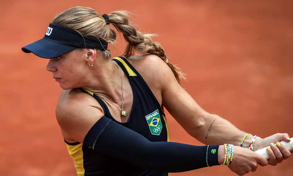 Laura Pigossi no tênis feminino dos Jogos Olímpicos de Paris-2024