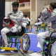 Brasileiro de esgrima em cadeira de rodas no CT Paralímpico (Foto: Alessandra Cabral/CPB)