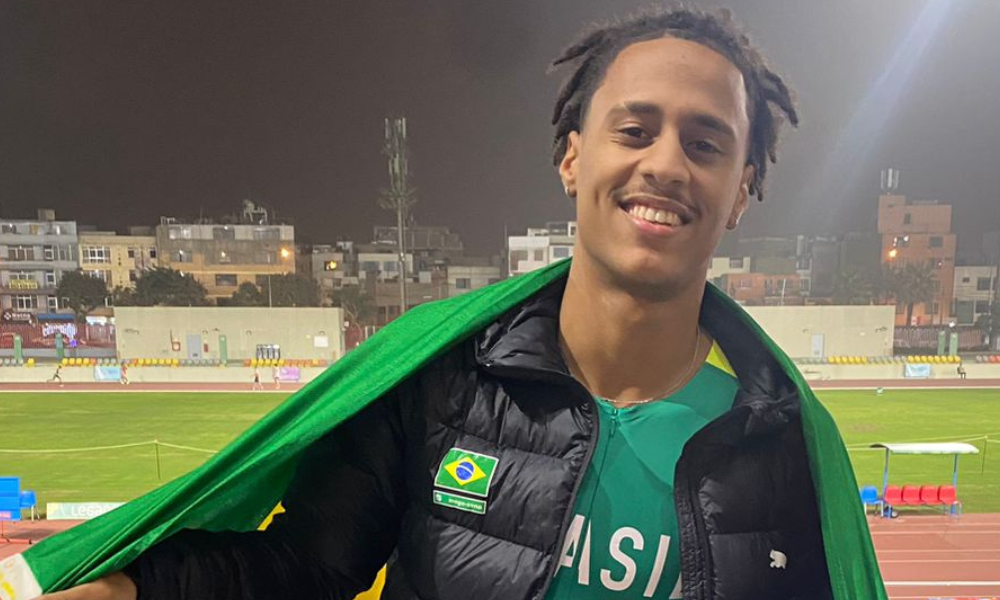 Pedro Henrique dos Santos, ouro no salto com vara do Sul-Americano sub-20 de atletismo (DivulgaçãoCBAt)