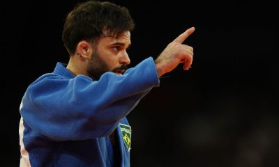 Rafael Macedo disputa a medalha de bronze dos Jogos Olímpicos de Paris-2024 contra o francês Maxime Ngayap Hambou