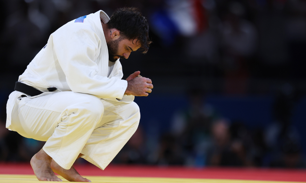 Rafael Macedo no judô de Paris-2024 Brasil