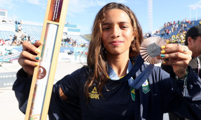 Rayssa Leal com medalha de bronze em Paris-2024 e falando sobre estudar