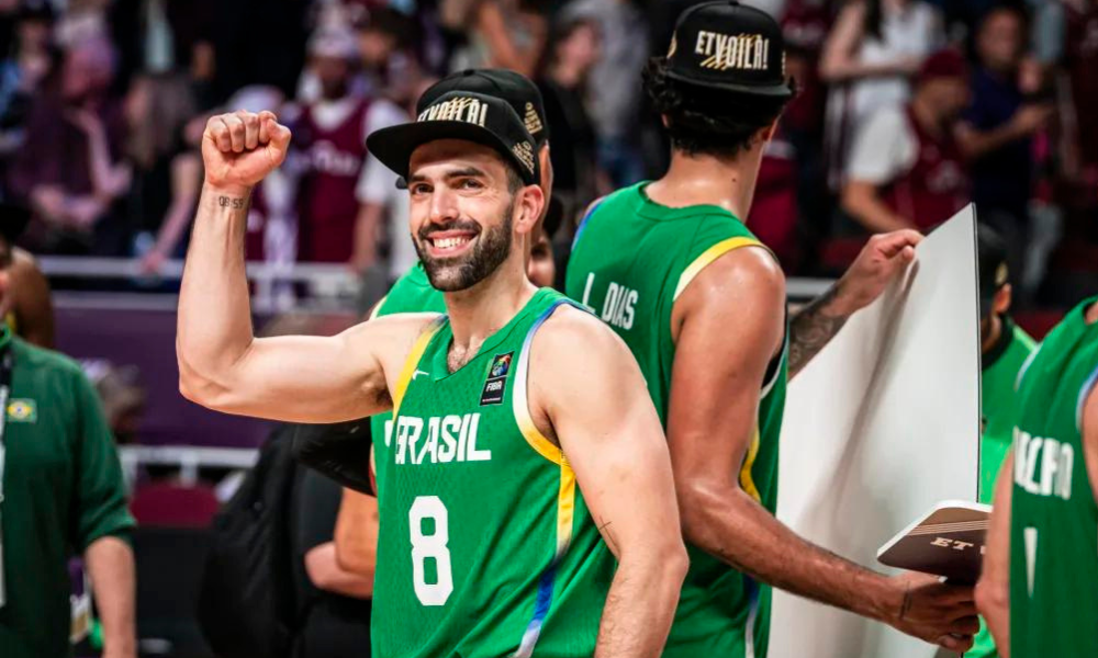 Vitor Benite, jogador da seleção brasileira de basquete masculino, às vésperas de Paris-2024