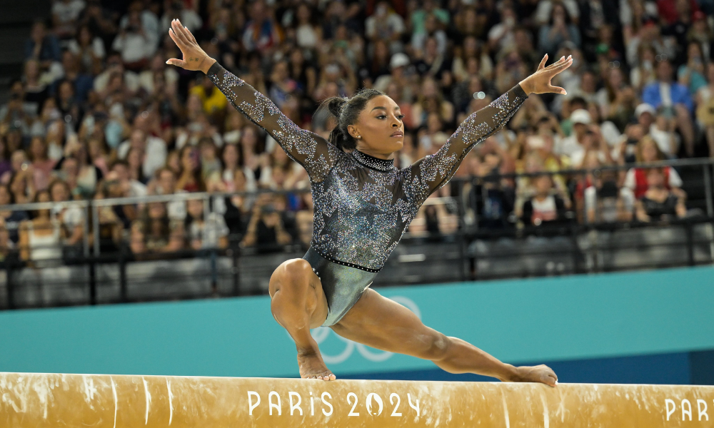 Simone Biles nos Jogos Olímpicos Paris-2024