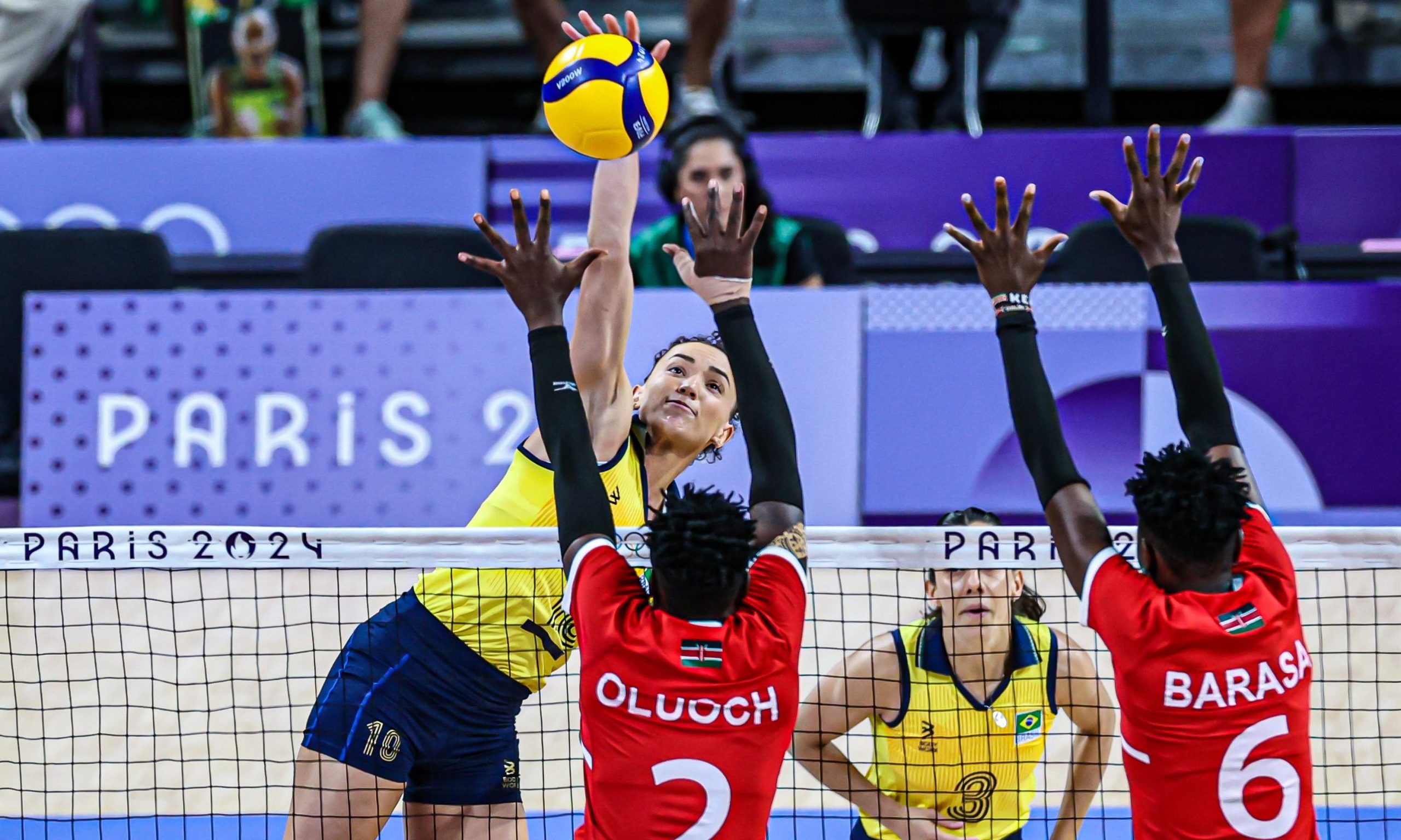 Brasil Quênia vôlei feminino Paris Olimpíada Jogos Olímpicos Gabi Guimarães Gabriela Guimarães