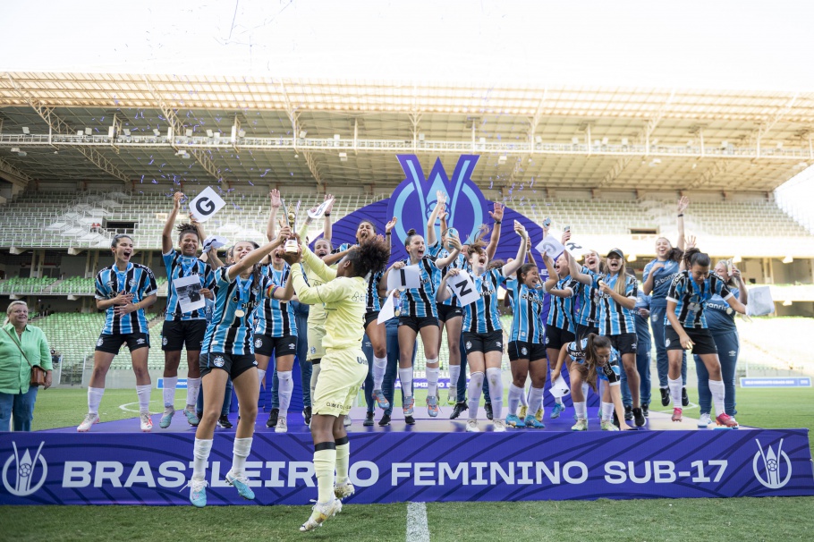 Tabela do Brasileiro Sub-17 de futebol feminino grêmio campeão 2023