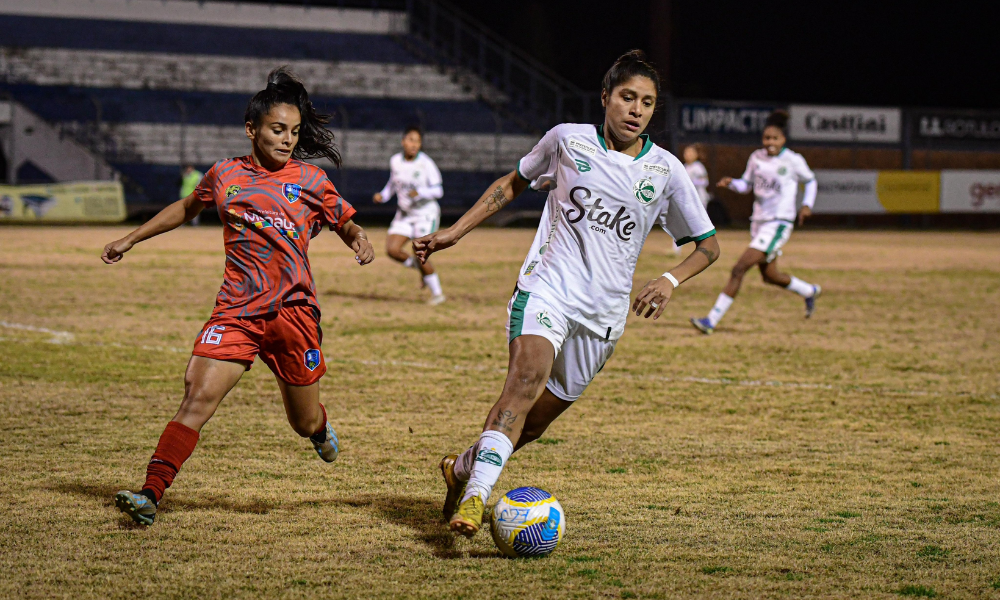 Lance do jogo entre Juventude e Instituto 3b no Brasileirão feminino série A2