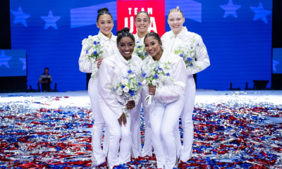 Equipe feminina de ginástica artística dos Estados Unidos EUA nos Jogos Olímpicos Paris-2024