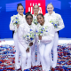 Equipe feminina de ginástica artística dos Estados Unidos EUA nos Jogos Olímpicos Paris-2024