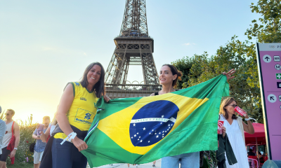 Adriana Samuel e Sandra Pires prestigiam final do vôlei de praia feminino nos Jogos Olímpicos de Paris-2024