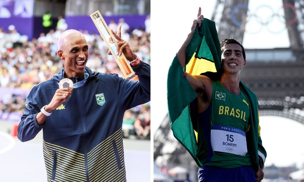 Alison dos Santos e Caio Bonfim salvaram o atletismo brasileiro em edição de Jogos Olímpicos com poucas finais