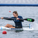 Ana Paula Vergutz, de Cascavel, em ação na canoagem velocidade dos Jogos Olímpicos de Paris-2024