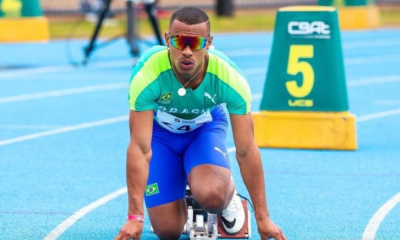 Douglas Mendes, competidor da prova dos 400m rasos no Maniak Memorial (Wagner Carmo/CBAt)