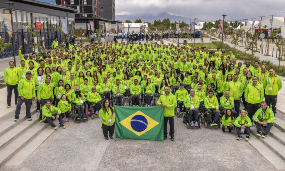 Delegação que irá representar o Brasil nos Jogos Paralímpicos de Paris-2024 (Foto: Ale Cabral/CPB)