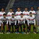 Equipe do São Paulo perfilada antes do confronto contra o Internacional pelo Brasileiro Sub-17 (Rafael Frison/SC Internacional)