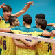 Seleção brasileira masculina de vôlei em ação no Mundial Sub-17 (Foto: Volleyball World)