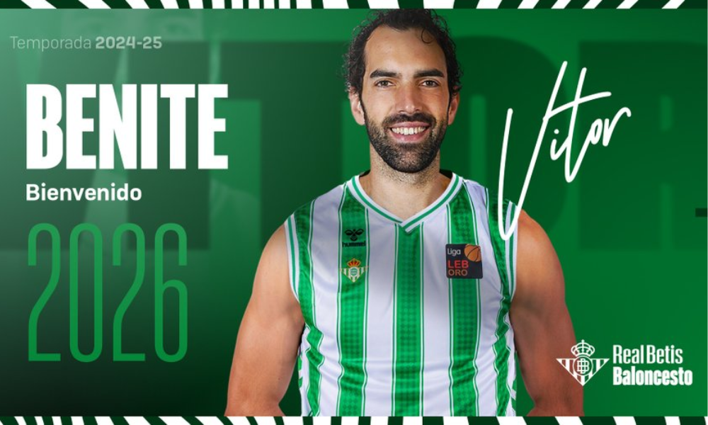 Vitor Benite, novo reforço do Real Betis para a temporada 2024/2025 (Divulgação/Real Betis Baloncesto)