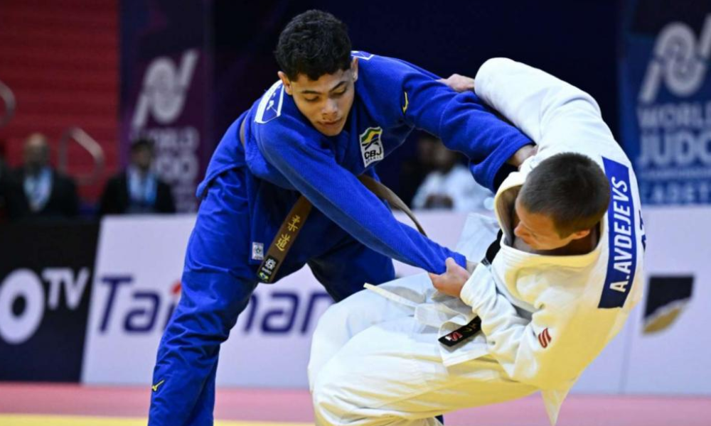 Silas Costa no Mundial Sub-18 de judô (Foto: Tamara Kulumbegashvili/IJF)