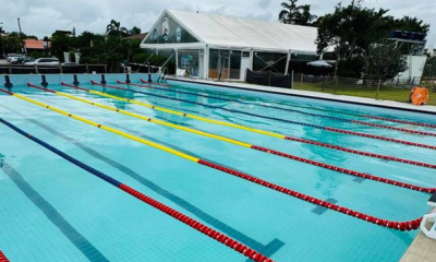 Piscina do Jurerê Sport Clube, sede do Troféu José Finkel de natação (Divulgação/On Board Sports)