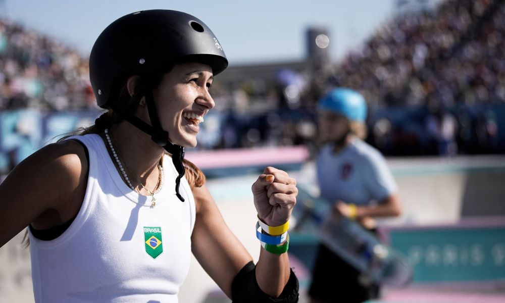 Dora Varella ficou em quarto lugar no skate park feminino nos Jogos Olímpicos de Paris-2024