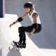 Dora Varella nas eliminatórias do skate park feminino nos Jogos Olímpicos de Paris-2024