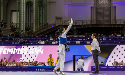 Maria Eduarda Stumpf no taekwondo dos Jogos Paralímpicos de Paris-2024