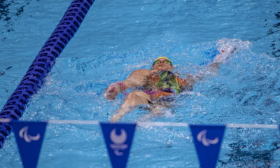 Edênia Garcia, que irá aos Jogos Paralímpicos de Paris 2024, nadando