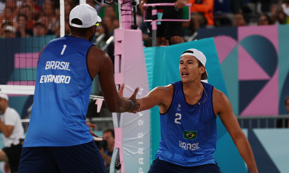 Evandro/Arthur x Hellvig Ahmann - vôlei de praia - Paris-2024