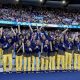 Seleção brasileira feminina de futebol no pódio dos Jogos de Paris-2024 (Foto: Alexandre Loureiro/COB)