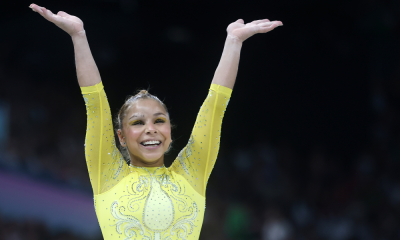 Flávia Saraiva, três vezes medalhista nos Jogos Olímpicos da Juventude, também medalhou na Olimpíada de Paris-2024 na ginástica artística