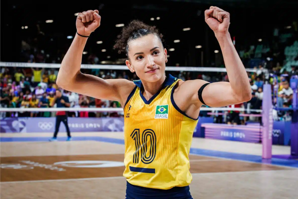 Gabi Guimarães, destaque do vôlei feminino do Brasil nos Jogos Olímpicos de Paris-2024