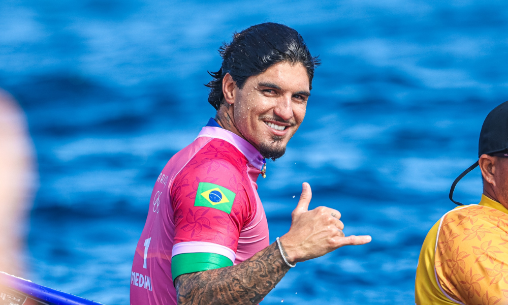 Gabriel Medina no surfe dos Jogos Olímpicos de Paris-2024