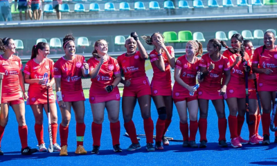 Jogadoras do Germania no Campeonato Brasileiro de hóquei sobre a grama