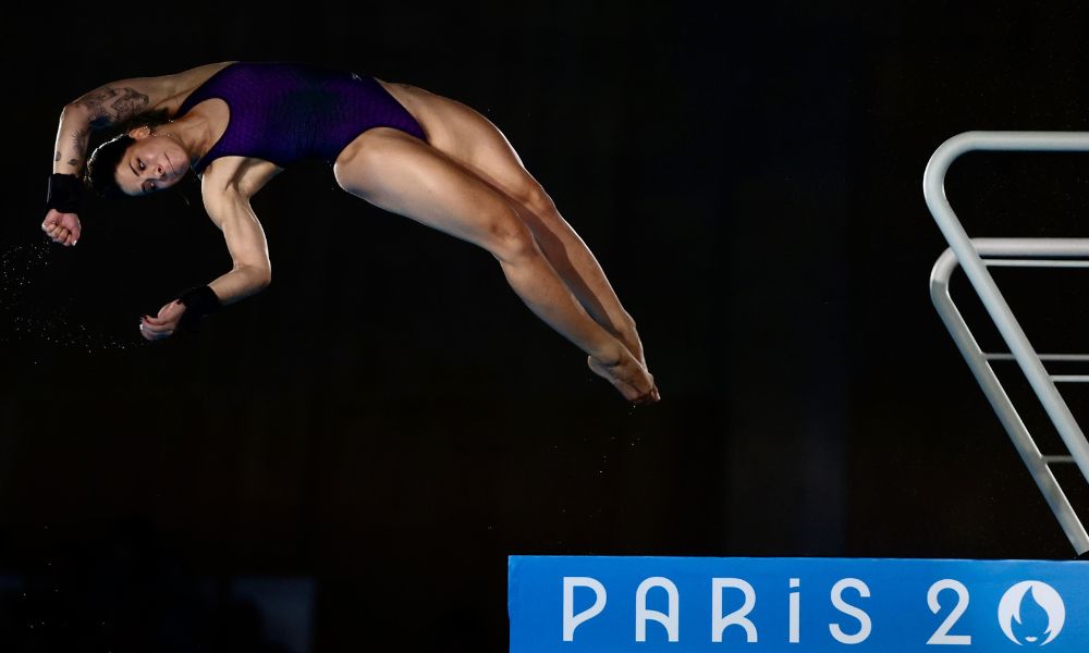 Ingrid Oliveira na prova da plataforma de 10 m dos saltos ornamentais nos Jogos Olímpicos de Paris-2024